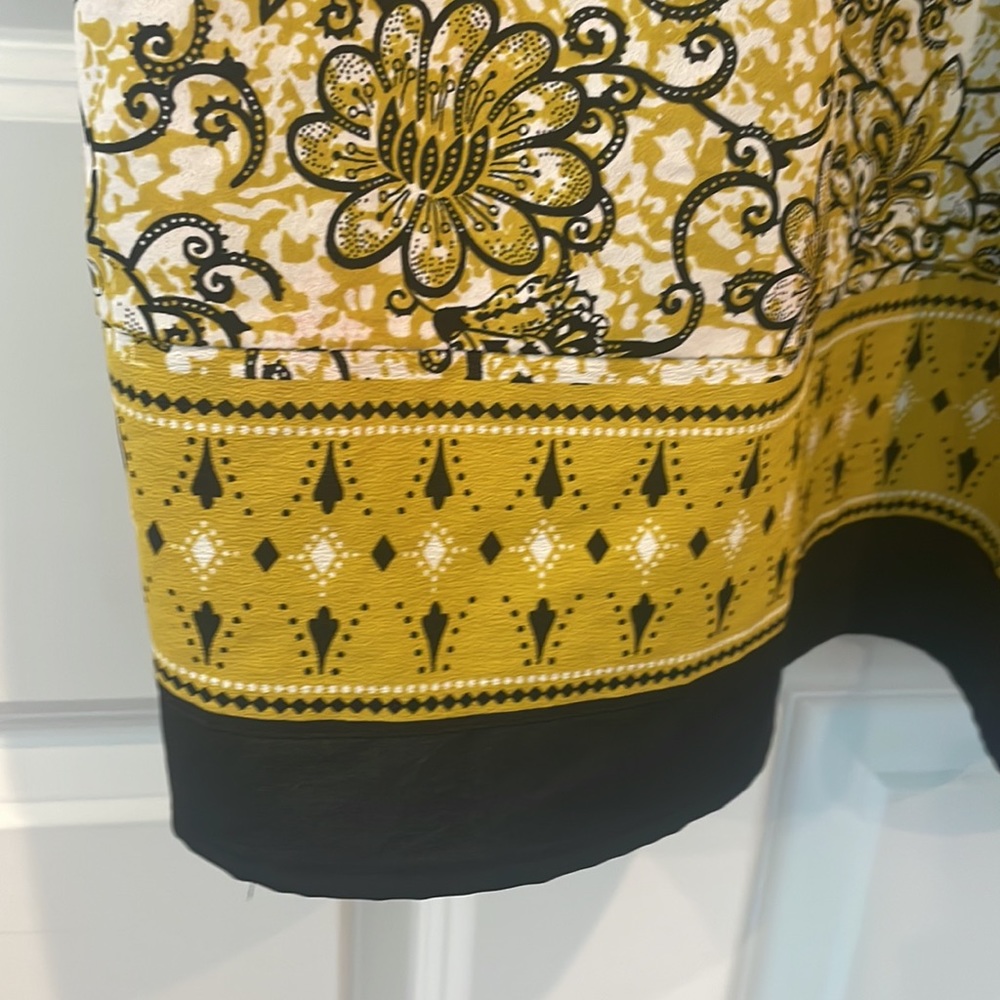 Taillissime Dress by La Redoute California in Yellow Black and White - Picture 4 of 4